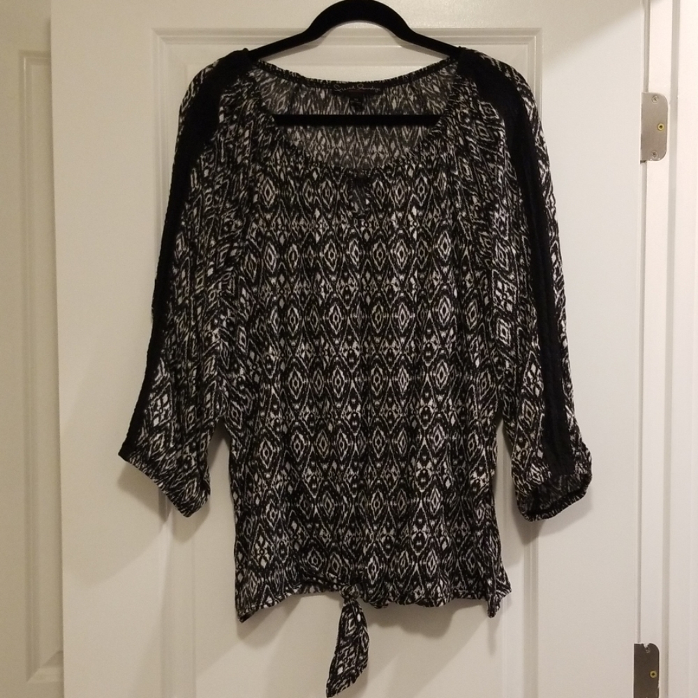 French Laundry 3/4 sleeve Blouse